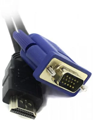 KS-is <KS-440> Кабель-адаптер HDMI (M)  ->  VGA (15M) 1.8м