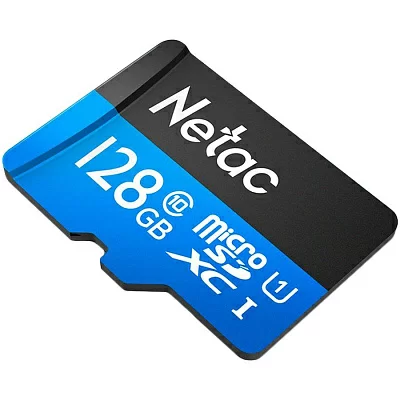 Карта памяти Netac <NT02P500STN-128G-R> microSDXC Memory Card 128Gb UHS-I U1+ microSD-->SD  Adapter