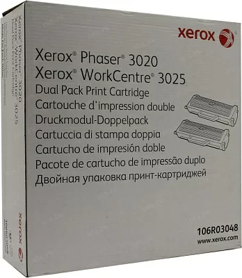 Тонер-картридж XEROX 106R03048 для  Phaser 3020 WorkCentre 3025