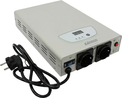 Стабилизатор Powerman AVS 1500S (вх.140-260V вых.220V±8% 1500VA 2 розетки Euro)