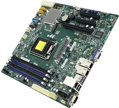 Мат. плата SuperMicro X11SSH-F (RTL) LGA1151 C236 PCI-E SVGA 2xGbLAN  SATA  RAID MicroATX 4DDR4