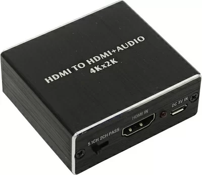 Конвертер EXT-4 HDMI audio extractor HDMI (F)  -> HDMI (F) +  audio(SPDIF/jack3.5)  питание от  USB