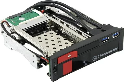 Мобильное шасси Thermaltake ST0026Z Max 5 Duo SATA HDD Rack (корзина+backplane на 1HS SATA 3.5"HDD и 1HS SATA 2.5"HDD + 2x USB3)