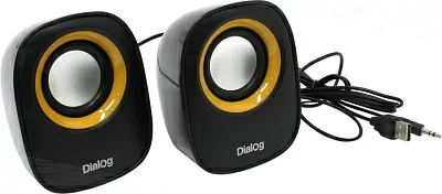 Колонки Dialog Colibri AC-06UP Black (2x3W  питание от  USB)