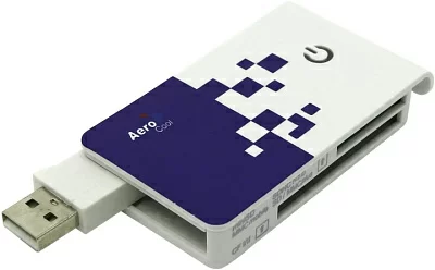 Картридер Aerocool AT-955A USB2.0 CF/MD/MMC/SDHC/microSDHC/xD/MS(/Pro/M2) Card Reader/Writer