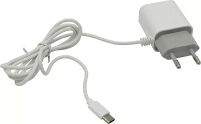 JETACCESS UC-C14 White Зарядное устройство USB (Вх. AC100-240V Вых.DC5V 10.5W  2xUSB USB-C)