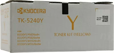 Тонер-картридж Kyocera TK-5240Y  Yellow для  P5026cdn/P5026cdw/M5526cdn/M5526cdw