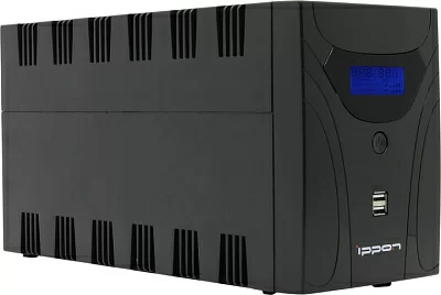 ИБП UPS 1600VA Ippon Smart Power Pro II 1600  Euro  LCD+защита телефонной линии/RJ45+USB