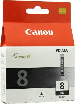 Чернильница Canon CLI-8BK Black для  PIXMA IP4200/5200/6600D  MP800