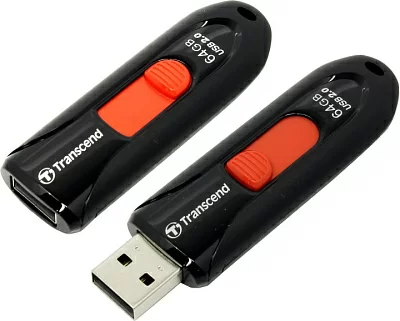 Накопитель Transcend <TS64GJF590K> JetFlash 590 USB2.0  Flash Drive 64Gb (RTL)