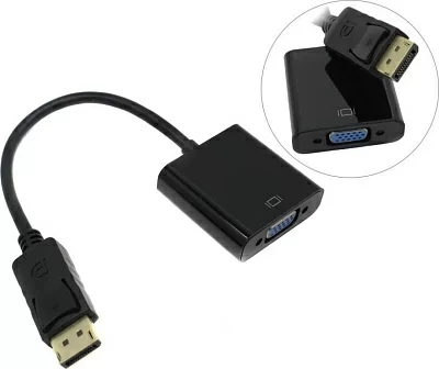 Exegate EX-DPM-VGAF-0.15 Кабель-переходник DisplayPort (M)  ->VGA  (15F) 0.15м  EX284910RUS