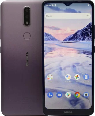 Смартфон NOKIA 2.4 DS 2/32Gb 719901126611 TA-1270 Purple (2GHz2Gb6.5"1600x7204G+WiFi+BT32Gb+microSD13+2Mpx)