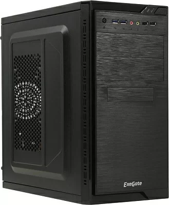 Корпус Miditower Exegate QA-412U Black MicroATX 350W (24+4пин) EX272744RUS