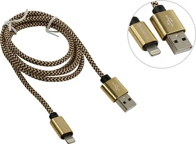 Defender 87806 Кабель USB 2.0 AM-->Lightning 1м Gold