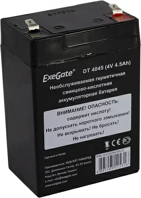 Аккумулятор Exegate DT 4045 (4V 4.5Ah) для слаботочных  систем EX282943RUS