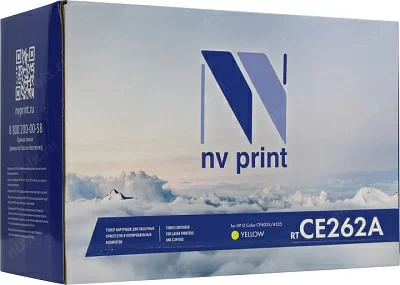 Картридж NV-Print аналог CE262A Yellow для HP  Color LaserJet  CP4025/4525