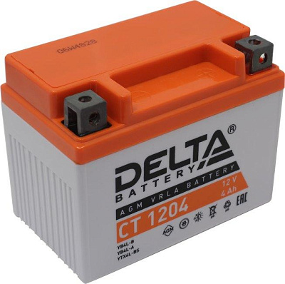 Аккумулятор Delta CT 1204 (12V 4Ah) для  мототехники