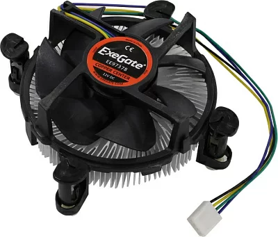 Охладитель ExeGate EX283278RUS Cooler  EЕ97378 (4пин 1155  Cu+Al)