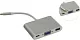 Greenconnect GCR-AP25 Кабель-адаптер USB-С -> VGA 15F+USB3.0+USB-C