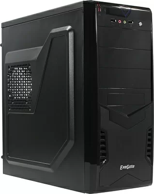 Корпус Miditower  Exegate CP-601 Black ATX 350W (24+4пин) EX261448RUS