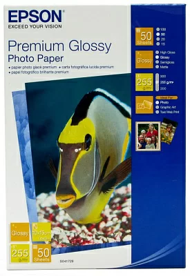 EPSON S041729 A6 бумага Premium Glossy Photo Paper  (50 листов 255 г/м2)
