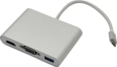 Конвертер Orico RCHV-SV Кабель-адаптер USB-C -> HDMI(F)+VGA(F)+USB3.0+USB-C