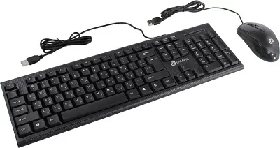 Комплект OKLICK Keyboard & Optical Mouse <640M> Black (Кл-ра USB+Мышь 3кн  Roll USB)  <1102281>