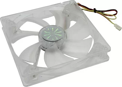 Вентилятор Akasa AK-FN074 Quiet Blue Led Fan  (3пин  139x139x25мм 22.8дБ 1200об/мин)