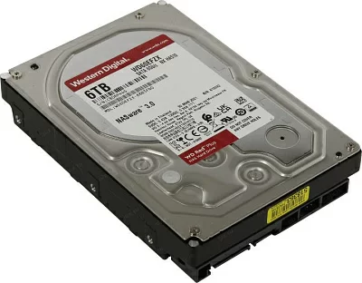 Жёсткий диск HDD 6 Tb SATA 6Gb/s Western Digital Red Plus WD60EFZX 3.5" 5640rpm 128Mb