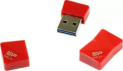 Накопитель Silicon Power Jewel J08 <SP008GBUF3J08V1R> USB3.0 Flash  Drive 8Gb  (RTL)