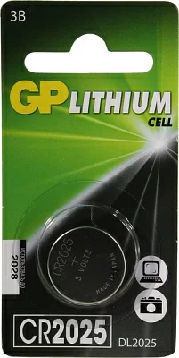 Элемент питания GP Lithium Cell CR2025 (Li 3V)