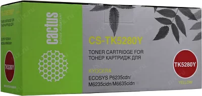 Картридж Cactus CS-TK5280Y Yellow  для Kyocera Ecosys P6235cdn/M6235cidn/M6635cidn