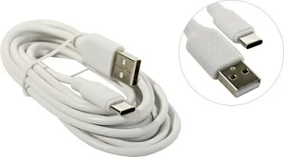 HARPER BCH-722 White Кабель  USB2.0 AM-->USB-C  2м