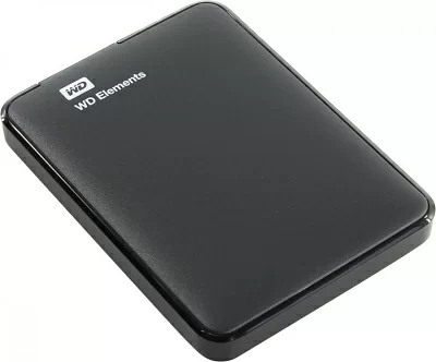 Накопитель WD WDBUZG0010BBK-WESN Elements Portable 1Tb Black EXT (RTL) 2.5" USB3.0