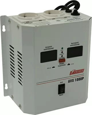 Стабилизатор Powerman AVS 1000 P (вх.110-260V вых.220V ± 8%  1000VA  2 розетки Euro)