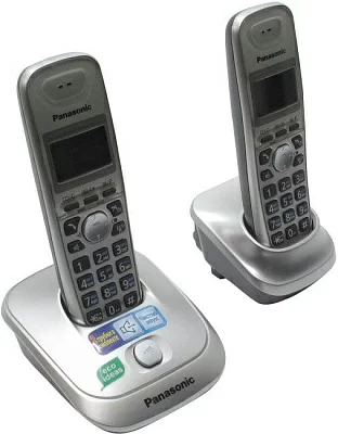 Panasonic KX-TG2512RUN Platinum р/телефон (2 трубки с ЖК диспл.DECT)