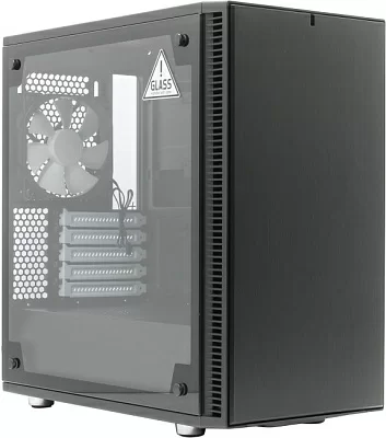 Корпус Minitower Fractal Design FD-CA-DEF-MINI-C-BK-TG Define Mini C MicroATX без БП с окном