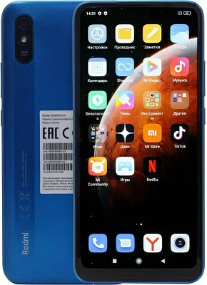 Смартфон Xiaomi Redmi 9A 2/32Gb Peacock Green (2GHz 2Gb 6.53"1600x720  IPS  4G+WiFi+BT 32Gb+microSD  13Mpx)