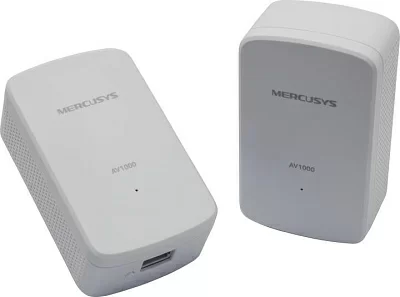 Сетевая карта Mercusys MP500 KIT Powerline Network Extender (2  адаптера1UTP 1000Mbps Powerline 1000Mbps)