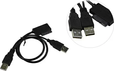 Orient UHD-300SL SATA-->USB2.0 Кабель-адаптер(адаптер для подключения Slimline SATA устройств к USB контроллеру)