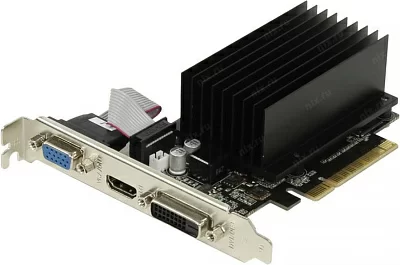 Видеокарта 2Gb PCI-Ex8 DDR3 Palit GeForce  GT710 (RTL)  D-Sub+DVI+HDMI