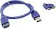 VCOM <VUS7065-0.5м> Кабель удлинительный USB  3.0 A-->A  0.5м