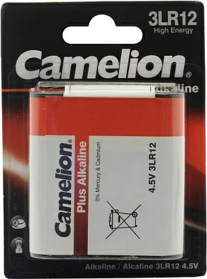 Батарея питания Camelion 3LR12-BP1 типа "Планета" 4.5V щелочной  (alkaline)