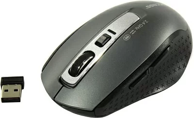 Манипулятор JETACCESS Optical Mouse OM-B92G Grey (RTL)  USB/Bluetooth 6btn+Roll  беспроводная