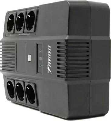 ИБП UPS 600VA PowerMAN Brick 600 6 евро розеток защита  телефонной линии/RJ45