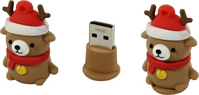 Накопитель SmartBuy NY SB16GBCaribouW USB2.0 Flash Drive 16Gb  (RTL)