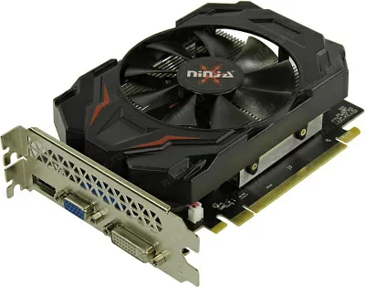 Видеокарта 2Gb PCI-E GDDR5 Ninja AHR735025F (RTL)  D-Sub-DVI+HDMI RADEON R7 350