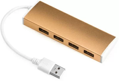 Greenconnect GCR-UH214BR USB 2.0 Разветвитель на 4  порта  015m  Bronze