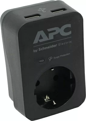 Сетевой фильтр APC PME1WU2B-RS 1  розетка 2xUSB