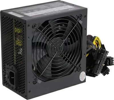 Блок питания HIPER HPP-500 500W ATX Black  (24+2x4+6/8пин)